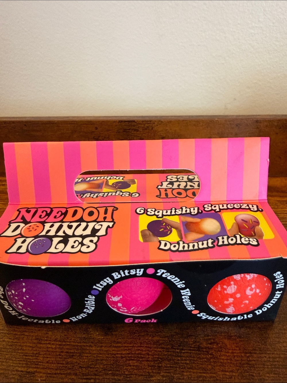 Needoh Teenie Fuzz Ball, Swirl, and Dohnut Holes - Picture 2 of 10